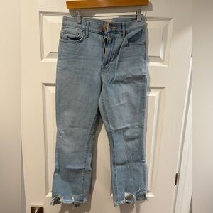 MOTHER ‘The Insider Crop Step Chew’ Jeans